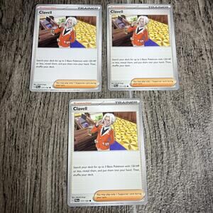 3x Pokemon Paldea Evolved Clavell 177/193